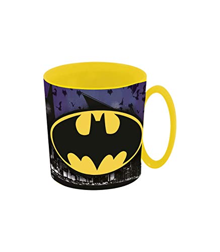 Almacenesadan 2108; Tazza Adatta Al Microonde Batman; 350 Ml; Non Lavabile In Lavastoviglie; Prodotto In Plastica; Privo Di Bpa