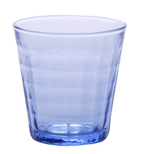 Duralex 1031Bc04 Prisme Marine - Confezione Di 4 Bicchieri, In Vetro Trasparente, 17 Cl