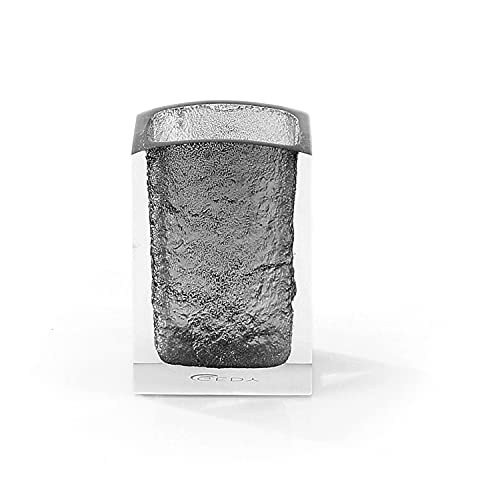 Gedy Grigio G-Antares Portaspazzolini Trasparente, Dimensioni 11,7 X 8 X 6,2 Cm Peso 0,268 Kg, Resina Resistente Di Alta Qualità, Porta Spazzolini Bag