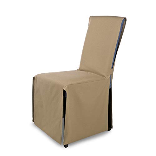 Scheffler-Home Housse De Chaise « Mila » / Lot De 6 / Beige/Housse De Chaise Élastique Avec Nœud/Housse De Chaise Extensible/Revêtement De Chaise Mode