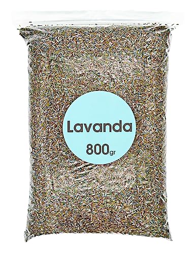 Lavanda Essiccata 800 Gr - Lavanda Essiccata Profumata - Lavanda Secca - Fiori Di Lavanda Essiccati - Fiori Secchi Profumati Per Deodoranti Per Ambien