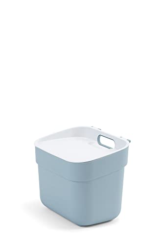 Curver | Pattumiera Per Tri Ready To Collect 5 L, Blu/Grigio, 100% Materiale Riciclato, 25 X 18,6 X 20,3 Cm
