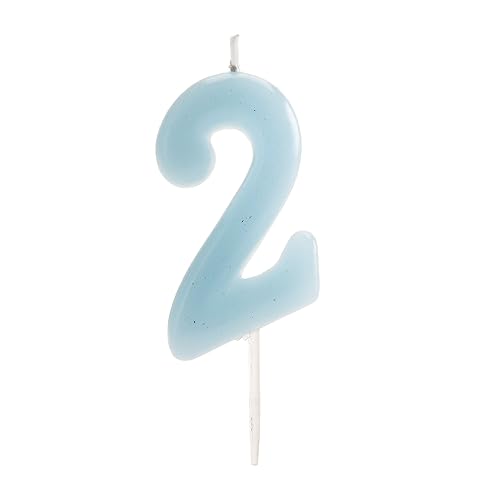 Dekora - Candele Compleanno A Fumetto Blu | Candela Numero 2
