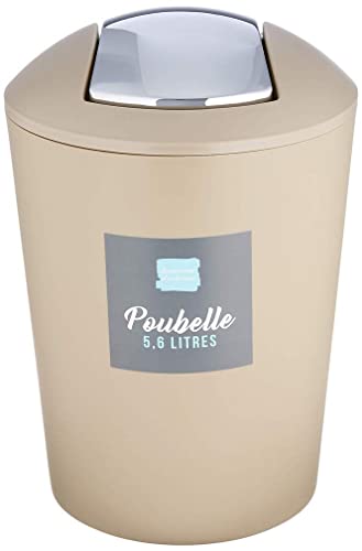 Douceur D'Intérieur - Pattumiera Flic Flac, 5,6 L Tortora