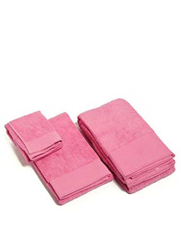 Happidea Voglia Di Colore Set 1+1 (Asciugamano + Ospite) Fresia, 100% Cotone, 38X23X5 Kg 0,5, 2