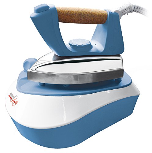 Melchioni Pratica Ferro Stir Elettrico Caldaia 2000W Elettrodomestici Per La Casa, 2000 W, Acciaio, Bianco/Blu