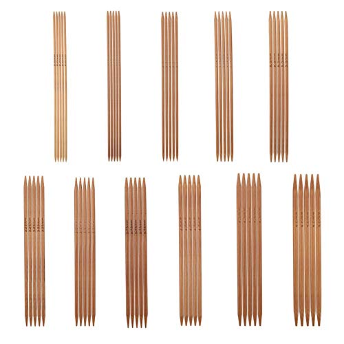 13 Cm, 55 Aghi Estremi, Ago Da Maglia, Ago A Doppia Punta, 11 Taglie Da 2,0 Mm A 5,0 Mm, Per Calze, Cappelli E Sciarpe