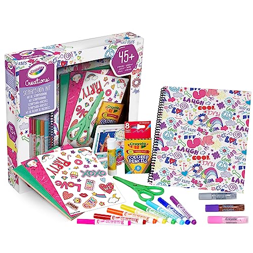 Crayola - Creation, Set Crea Il Tuo Album Scrapbook, Attività Creativa Fai-Da-Te, Regalo Per Bambine E Ragazze, Da 8 Anni, 04-0944