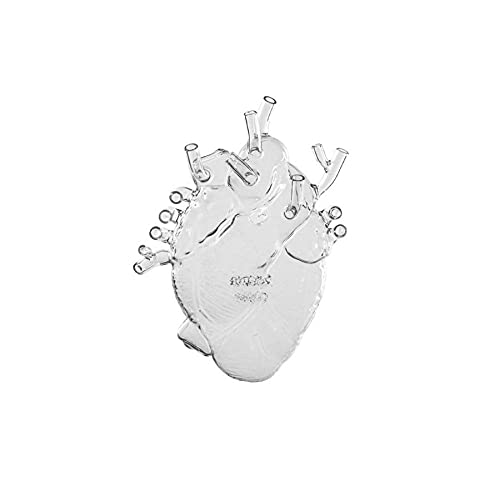 Love In Bloom Glass Heart Vase