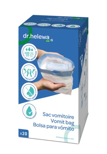 80 Sacchetti Per Vomito Con Tampone Assorbente Gelificante Antiodore. Stop Odori. Massima Igiene.