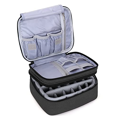 Luxja Organizer Smalti Per Unghie, Borsa Smalti Per Unghie, Valigetta Smalti Per Unghie- Adatto Per 30 Flaconi (15 Ml - 0,5 Fl.Oz), Busta Di Stoccaggi