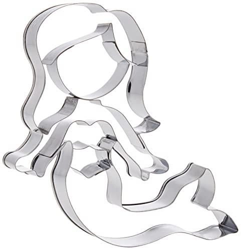Birkmann 1010720110 - Stampo Per Biscotti A Forma Di Sirena, 9 Cm, In Plastica, Colore: Grigio, 5 X 3 X 2 Cm