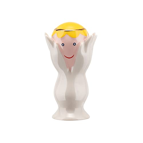 Alessi Angelo Miracolo Statuina, Porcellana, Decorata A Mano, Multicolore, 6.5 X 14 X 9.5