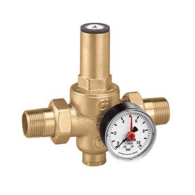 Caleffi Riduttore Pressione, Cartuccia Estraibile, Cromo, Taglia Unica