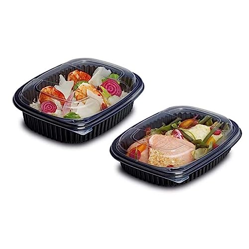 Maqa 40 Pz Contenitori Plastica Con Coperchio Per Alimenti 1250 Ml, Contenitori Per Asporto Ermetici