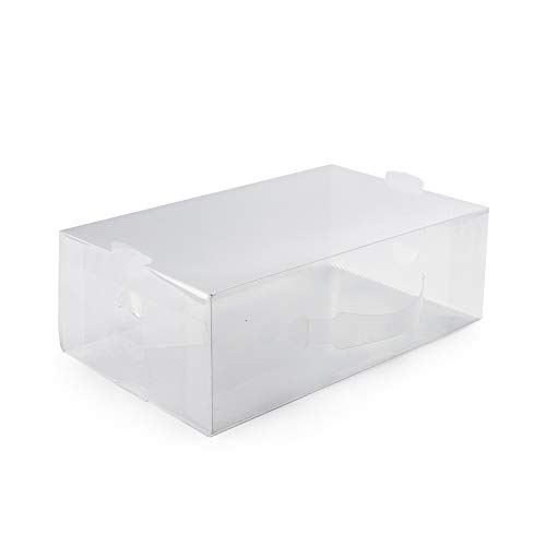 Compactor Scatola Per Scarpe Medium, Con Maniglia, Pieghevole, Polipropilene, Trasparente, Ran5961