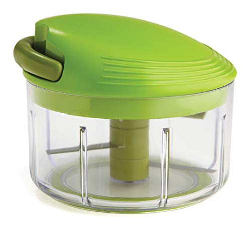 Kuhn Rikon Pull Chop - Schiacciapatate Universale, Piccolo, In Plastica, 500 Ml, Colore: Verde
