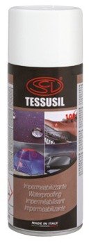 Spray Tessusil Impermeabilizzante Idrorepellente Per Tessile, Conciario Vestiti, Scarpe, Guanti, Vele, Ombrelloni Ecc... (Bomboletta 400Ml)