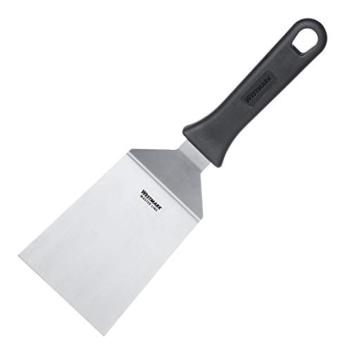 Westmark Spatola Da Grill Professionale, Angolata, Rigida, Compatta, Dimensione Lama: 9 X 11,5 Cm, Lunghezza: 29 Cm, Acciaio Inox/Plastica, Master Lin