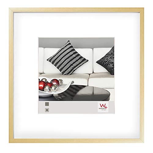 Walther Design Cornice Oro 30 X 30 Cm Alluminio Con Passe-Partout, Sedia Struttura In Alluminio Aj330G