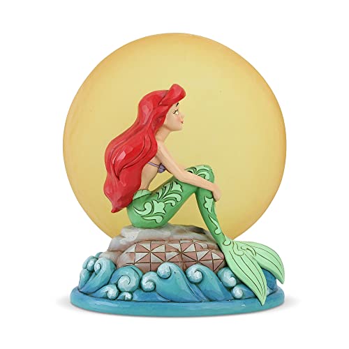 Disney Tradition Ariel Con La Luna Illuminata Figurina, Resina, Multicolore, 8 X 8 X 22 Cm