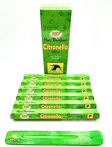 Joss Sticks - Bastoncini Di Incenso Alla Citronella, Anti-Zanzare, 120 Bastoncini Di Incenso, Fragranza: Joss Sticks, Con Posacenere