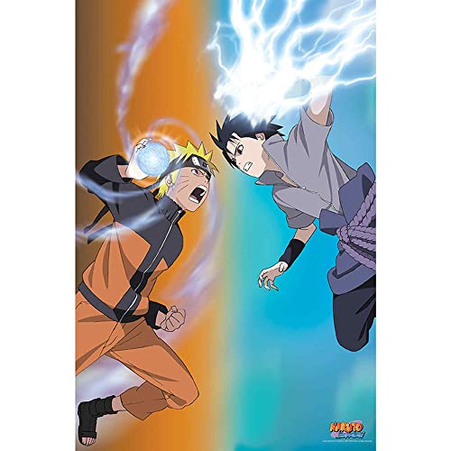 Abystyle - Naruto Shippuden Poster Naruto Vs Sasuke (91,5X61 Cm)