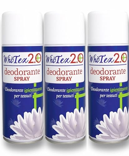 Rampi Tris Deo Whitex 2.0 Spray Igienizzante Deodorante Ambiente Tessuti Assorbiodori Profumatori Armadio E Cassetti Elimina Odori Profumatore Auto Ve