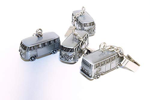 Brisa Vw Collection Volkswagen 3D Tischdeckengewichte Mit Klammern Im T1 Bulli Bus Design (4Er Set/Antiksilberoptik)