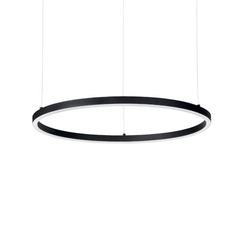 Oracle Slim D90 Nero, Sospensione, Ideal Lux