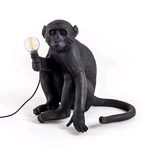 Lampada In Resina Monkey Lamp-Outdoor Cm.34X30 H.32 - Seduta