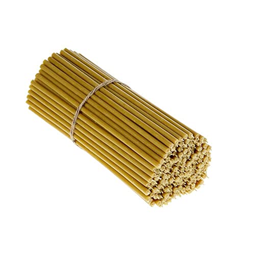 Danilovo Candele Profumate In Pura Cera D’Api – Candele Chiesa Ortodossa Per Preghiere, Natale, Lunghe, Morbide, N40, Altezza 26,5 Centimetri, 25 Pz