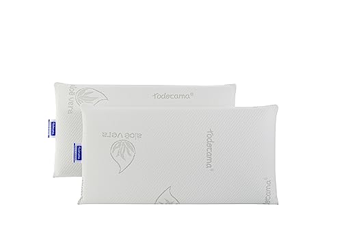 Todocama - Cuscino Viscoelastico, 75 Cm, 2 Pezzi