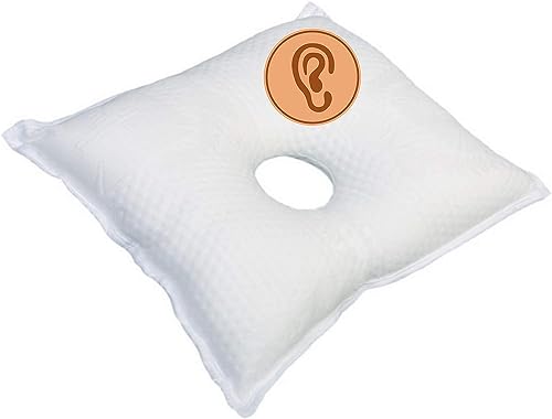 Ortoprime Cuscino Con Buco Per Orecchio - Cuscino Cervicale - Cuscino Antirughe Per Il Viso - Cuscino Foro Orecchio - Cuscino Antidecubito Ortopedico
