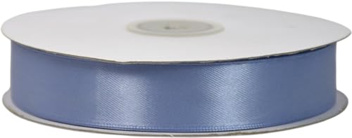 Nastro Doppio Raso Blu Avion 25 Mm X 50 Metri