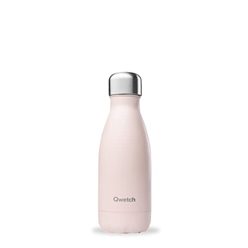 Qwetch - Bottiglia Isotermica Originals - Pastel Rosa 260Ml - Bottiglia Nomade In Acciaio Inox - 24H Fredda & 12H Calda - Impermeabile, Senza Bpa