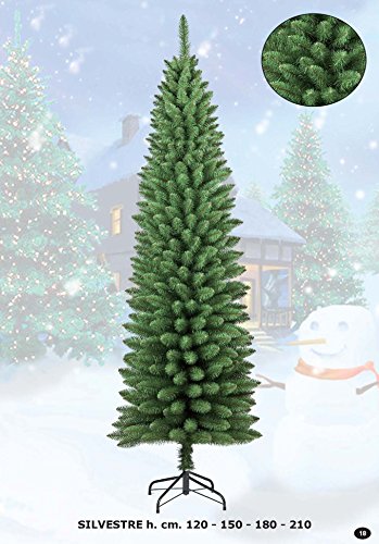 Flora Srl Silvestre Cm 150, Verde, 150 Cm - Artificiale Pvc, Ferro