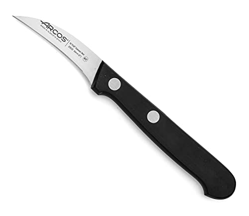 Arcos Serie Universal, Spelucchino Coltello Per Sbucciare, Lama Acciaio Inossidabile Nitrum 60 Mm, Manico Polioxymetilene (Pom), Colore Nero