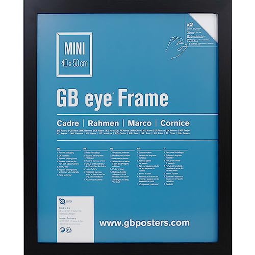Gb Eye, Mini-Cornice Per Poster, 40 X 50Cm, Colore: Nero