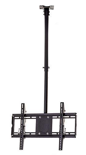 Supporto Porta Tv A Soffitto Da 42" A 85" Staffa Orientabile Ed Inclinabile