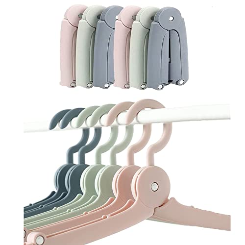 6 Pezzi Appendino Pieghevole Appendini Da Viaggio, Appendiabiti In Plastica, Appendini Pieghevoli Portatili, Salvaspazio Per Casa, Viaggi, Hotel, Scuo