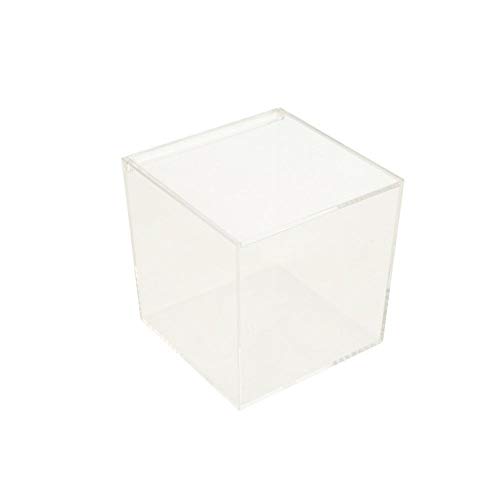 Scatola Plexiglass Portaconfetti 12X12X12 Cm Bomboniera | Contenitore Trasparente Per Qualsiasi Cosa | Teca Porta Oggetti In Plexi Glass
