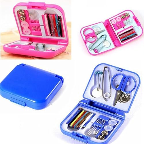 Good Stuff Set Da Cucito Da Viaggio. Kit Per Cucire Pratico Per Qualsiasi Emergenza. Rosa.