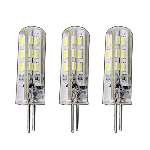 3 Lampadine Led G4 Dimmerabili Ad Alta Potenza, Da 1,5 Watt, 24 Smd, 12 V Dc Per Dimmer; Forma Da Lampada Alogena, A 360 °, Bianco Caldo, G4, 1.56W, 1