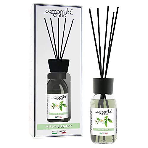 Diffusore Di Profumo A Bastoncino 125 Ml. Italy (Muschio Bianco)