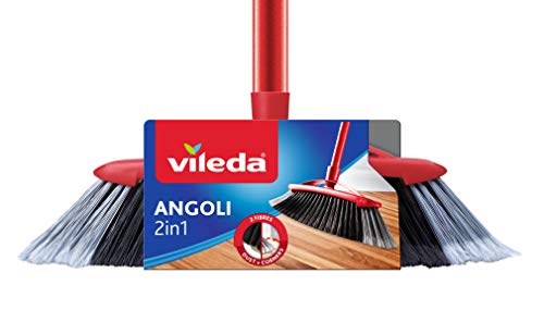 Vileda Scopa M00006591, Poliestere, Rosso, 2, Rot, 2 X 2 Cm, 2 Unità