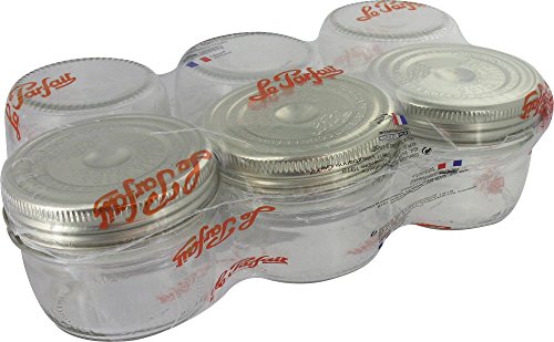 Le Parfait 1659601, Set Di Barattoli Con Coperchio Familia Wiss, 6 Pz., Trasparente (Durchsichtig), 30 X 20 X 8 Cm
