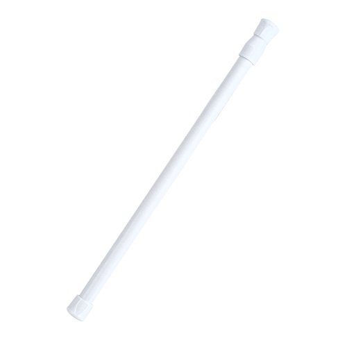 Ausla Asta Telescopica Estensibile, Bastone Per Tende, Aste A Molla Regolabili Per Tende, 30-50 Cm, Diametro 1,3 Cm, Bianco
