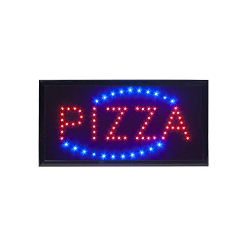 Securit 74545 Insegna Luminosa Pizza, Multicolore, 50.5 X 25 X 3 Cm