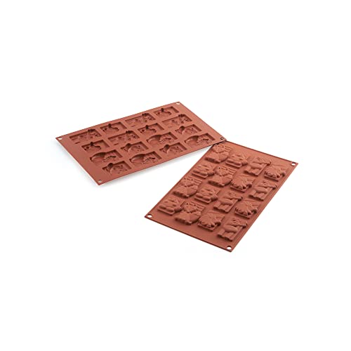 Silikomart 26.198.77.0065 Sf198, Silicone, Marrone, 1 X 17.5 X 31.5 Cm